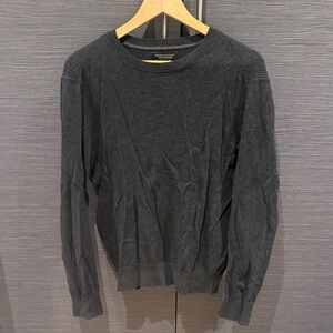 Banana Republic Charcoal Knit Pullover Cotton/Cashmere